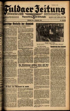 Ausgabe vom Mittwoch, den 03. September 1941.