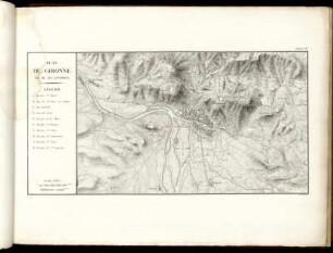 Plan de Gironne et de ses environs.