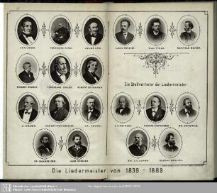 Die Liedermeister von 1839-1189