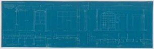 Fischer, Theodor; Nördlingen; Landwirtschaftsschule - EG u. 1. OG (Grundrisse, Schnitte)