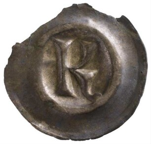 Münze, Hohlpfennig, 2.Hälfte 14.Jh.