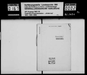 Reinheimer, Leopold in Mannheim -Fragment-