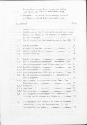 Gliederung