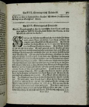 Am XVIII. Sonntage nach Trinitatis. - Am XIX. Sonntage nach Trinitatis.