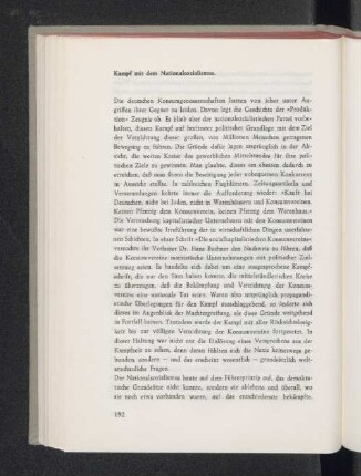 Kampf mit dem Nationalsozialismus.