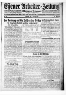 Essener Arbeiter-Zeitung. 1919-1926