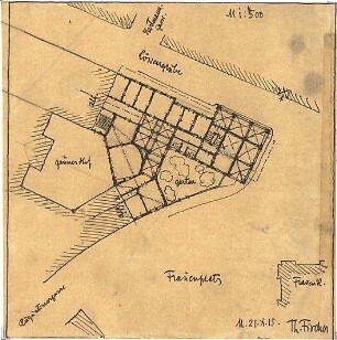 Fischer, Theodor; München; Polizeipräsidium - Lageplan