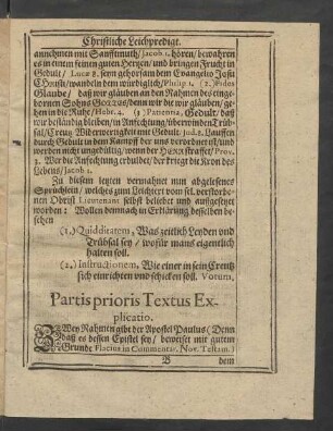Partis prioris Textus Explicatio.