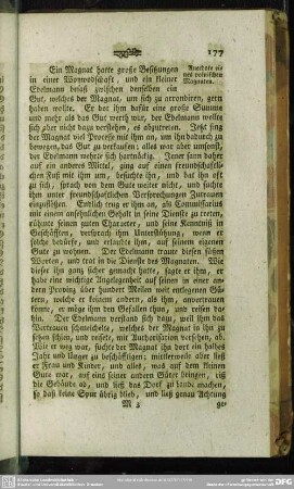Anecdote eines polnischen Magnaten