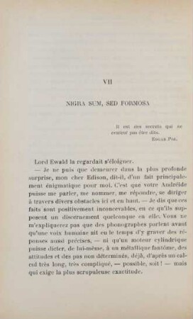 VII. Nigra sum, sed formosa