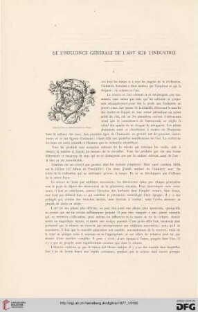 3: De l' influence générale de l'art sur l'industrie