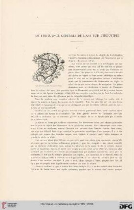 3: De l' influence générale de l'art sur l'industrie