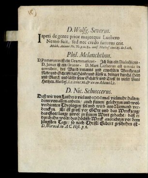 D. Wolfg. Severus. [...]