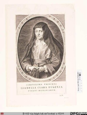 Bildnis Isabella Clara Eugenia, Erzherzogin von Österreich, geb. Infantin von Spanien