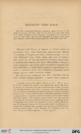 Descriptio urbis Romae