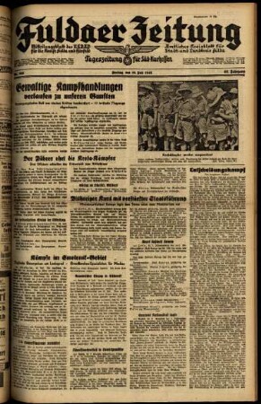 Ausgabe vom Freitag, den 18. Juli 1941.