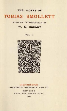 Vol. 2 = Roderick Random, 2: The works of Tobias Smollett