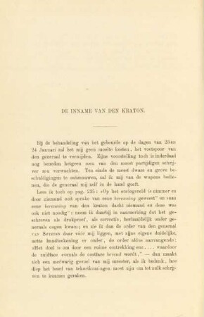 De inname van den Kraton