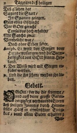 Tag-Zeiten Sambt der Litaney Von Dem Heiligen Thoma à Villa Nova, Ertz-Bischoffen zu Valentz, Eremiten-Ordens. S. Augustini