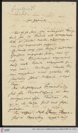 Korrespondenz Johann Georg Veit Engelhardt / Carl Ullmann: Brief von Johann Georg Veit Engelhardt an Carl Ullmann