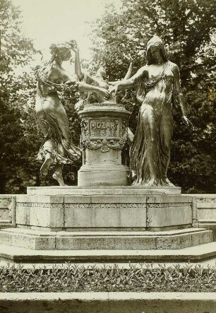 Dresden, Bürgerwiese : Dresden. Mozartdenkmal auf der Bürgerwiese