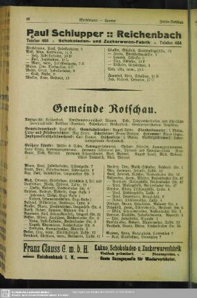 Gemeinde Rotschau
