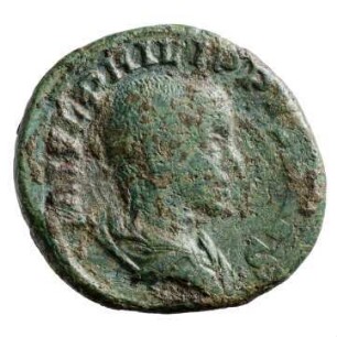 Münze, As, 244 - 246 n. Chr.