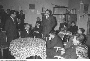 80. Geburtstag von Wilhelm Pieck, Veranstaltung des Rat des Bezirkes, Kundgebung anlässlich des Geburtstages, 3. Januar 1956