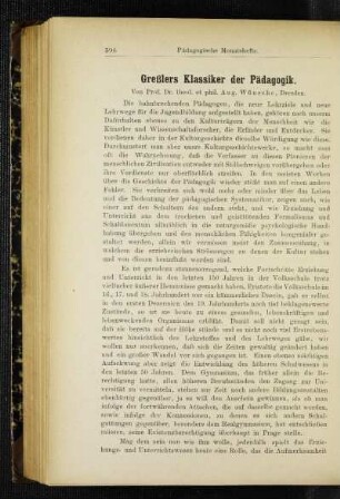 Greßlers Klassiker der Pädagogik