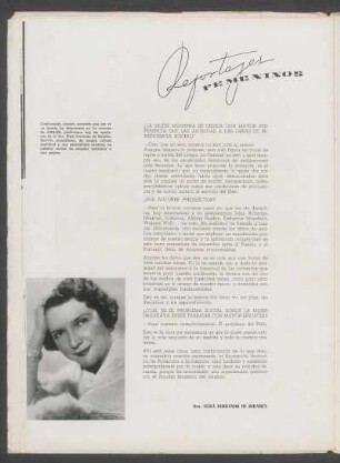 Reportajes femeninos