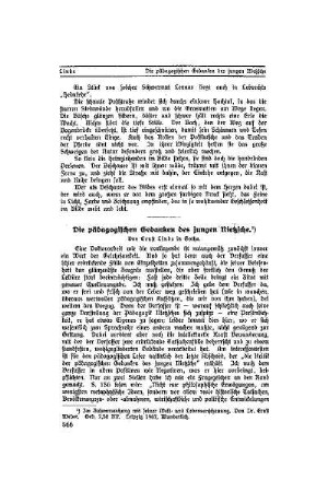 Die pädagogischen Gedanken des jungen Nietzsche