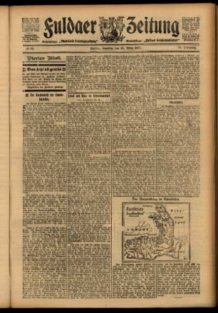 Vierte Ausgabe vom Samstag, den 23. März 1907.