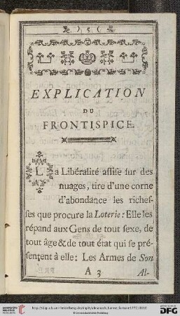 Explication du frontispice