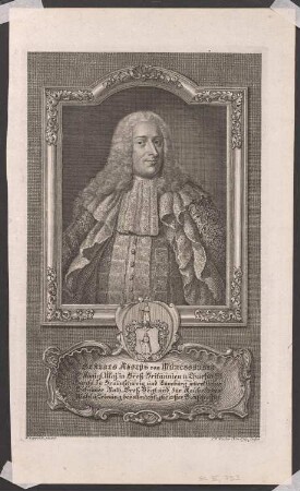 Porträt Gerlach Adolph von Münchhausen (1688-1770)