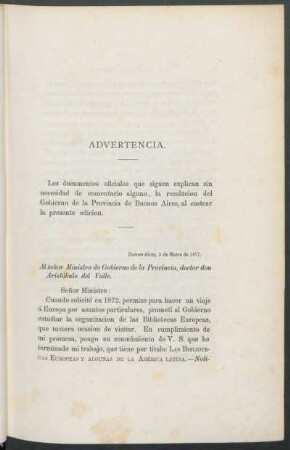 Advertencia.