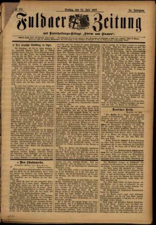 Ausgabe vom Freitag, den 16. Juli 1897.