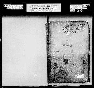 Protokoll des Bergamtes Neugeising von 1734