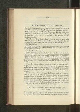The Development of Empire, Trade and Industry. By Ben. H. Morgan.