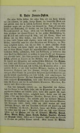 II. Unser Sonnen-System