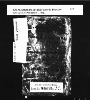 Gerichtshandelsbuch von Sora (bei Wilsdruff), Bd. 1