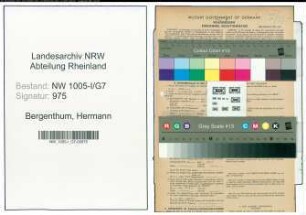 Entnazifizierung Hermann Bergenthum , geb. 12.02.1893 (Stadtoberinspektor)