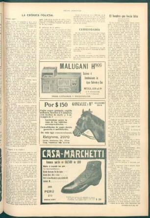 La crónica policial