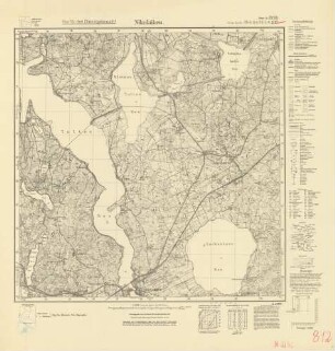 2195 (alte Nr.: 812) Nikolaiken, Meßtischblatt (4cm - Karte)