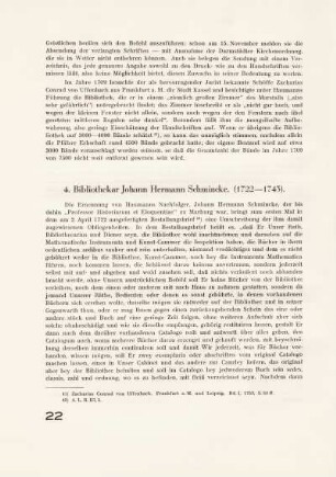4. Bibliothekar Johann Hermann Schmincke (1722 - 1743)