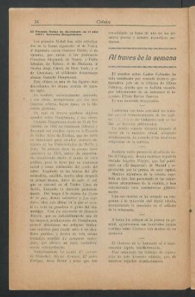 Al través de la semana