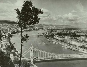 Ungarn, Budapest, Hängebrücke