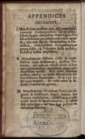 Appendices Continent.