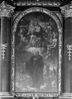 Heiliger Leonhard als Benediktinerabt und Heiliger der Tiere und Armen Seelen
