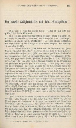 181-198 Der neueste Religionsstifter und sein "Evangelium"