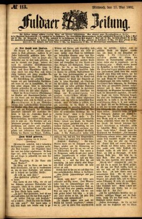 Ausgabe vom Mittwoch, den 17. Mai 1882.